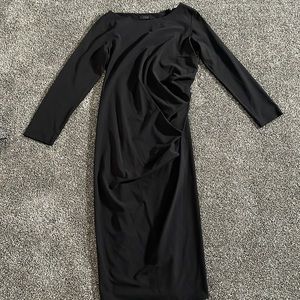 Cos size 3 black dress zip up and down back